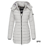 Mid-length Slim-fit Quilted Jacket