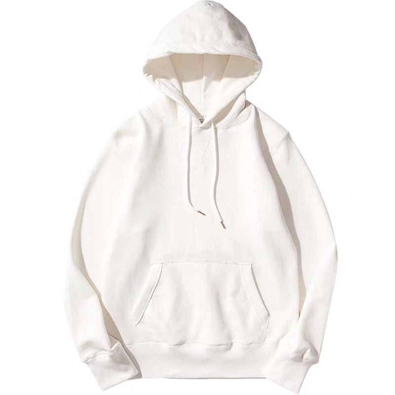 Terry Cloth Morandi Pullover Solid Color Hoodie