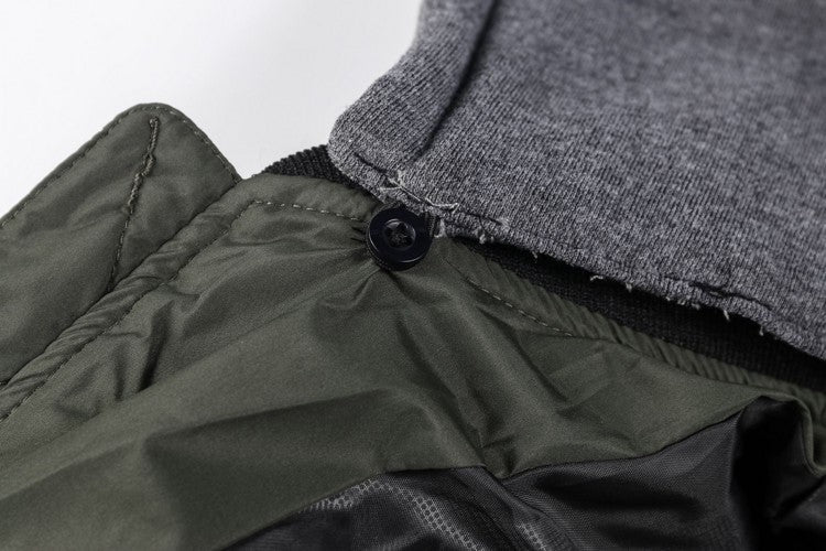 Casual Simple Men's Long-sleeved Hooded Cotton Coat