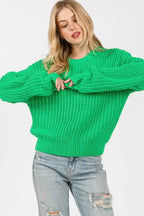 SAGE + FIG Round Neck Drop Shoulder Sweater - SJB-DIAMOND ELITES