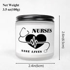 Lavender Scented Candle 5.3oz - Perfect Nursing Appreciation Gift for Men & Women, Ideal for Nurse Practitioners, Paramedics, Students - Unique Present for Birthdays, Thanksgiving, Graduation Lootquake LLC