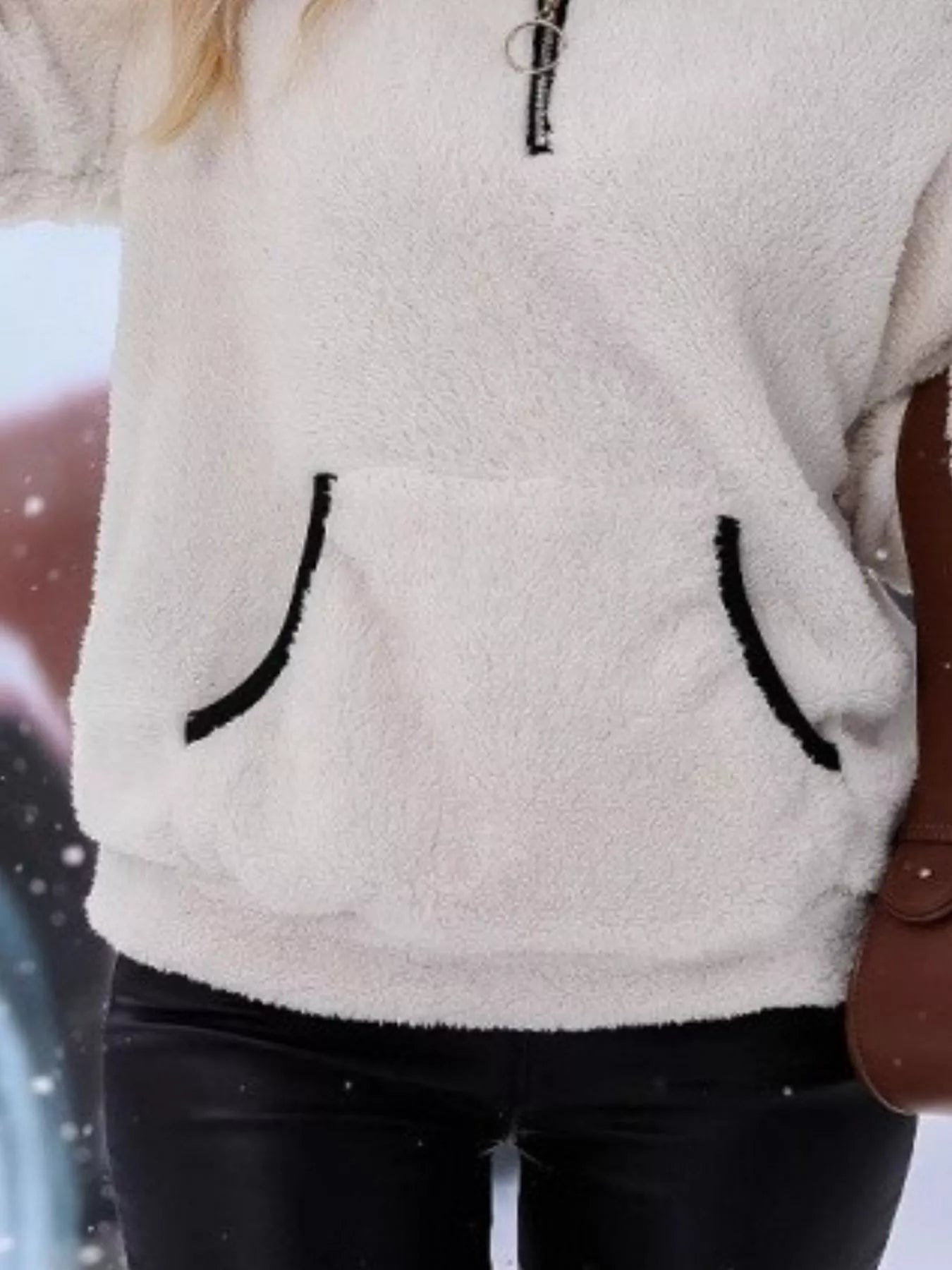 PlushZip Fleece: Cozy Full-Sleeve Plus Sweatshirt THRIXINE
