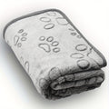 1pc Comfy Puppy Blanket with Cute Paw Prints - Soft, Warm Fleece for Dogs and Cats - Ideal for Nap Time and Travel