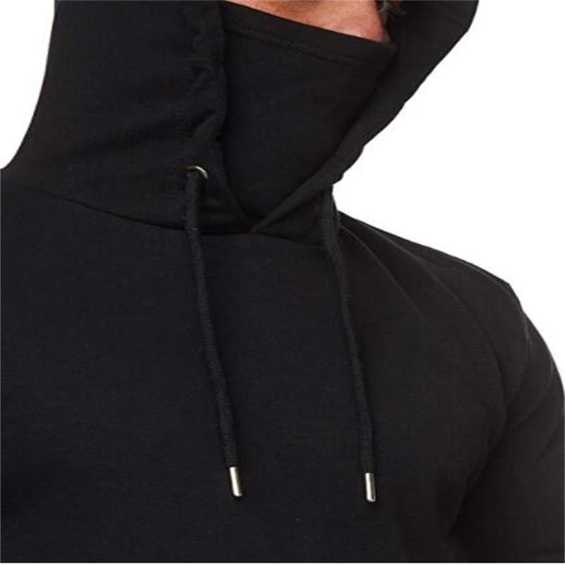 Men's Solid Color Plus Fleece Hoodie Sweatshirt Pi-Mart