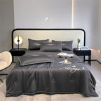 Luxury Embroidered Summer Cooling Quilt - Lightweight, Breathable Air Conditioner Blanket for Bedroom & Dorm, Machine Washable (Pillowcase Not Included) Lootquake LLC