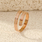 Design Titanium Steel Cross Open Adjustable Ring Lootquake LLC
