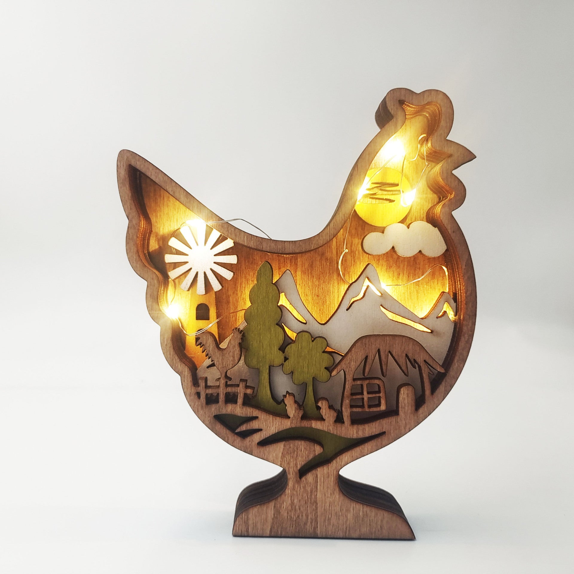 Wooden Crafts Decoration Creative Home Decoration Pi-Mart