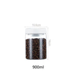 Vacuum Sealed Jug Set Black Coffee Beans Glass Airtight Canister Kitchen Food Grains Candy Keep Good Storage Jar Set Kitchen Gadgets Pi-Mart