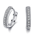 Vintage Earrings 3A Zircon White Gold Plated Pi-Mart