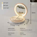 Creative Quicksand Painting Mobile Phone Charging Bluetooth Speaker Desk Lamp Pi-Mart