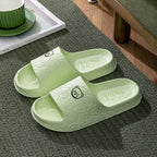 Cute Bear Slippers Indoor Non-slip Thick Soles Floor Bedroom Bathroom Slippers For Women Men Fashion House Shoes Summer Pi-Mart