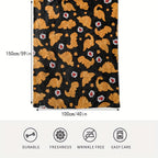 1PC Dinosaur Chicken Nugget Blanket, Gift Soft Comfortable Plush Bedding Blanket, Couch Office Camping Throw Blanket