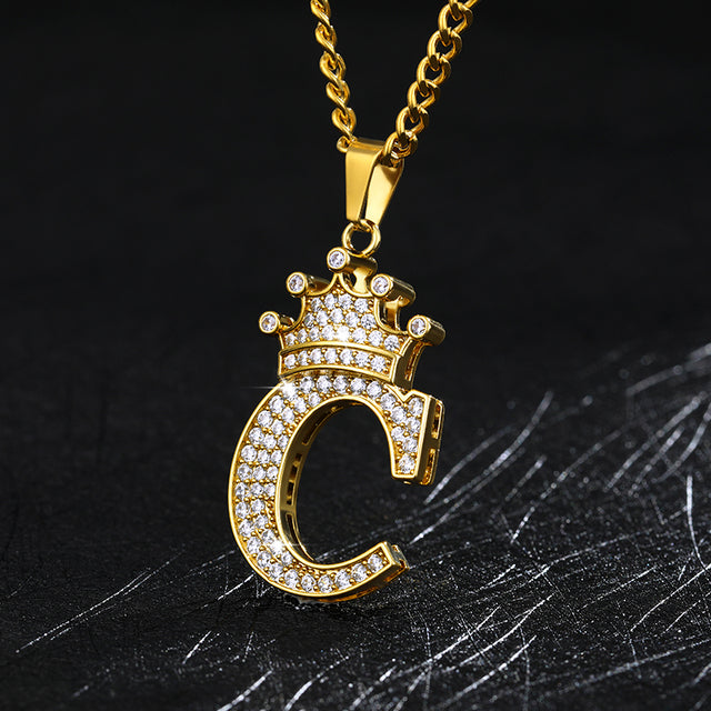 Zircon Alphabet Necklace - SJB-DIAMOND ELITES