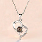 Hot Valentine's Day Gifts Metal Rose Jewelry Gift Box Necklace For Wedding Girlfriend Necklace Gifts Pi-Mart