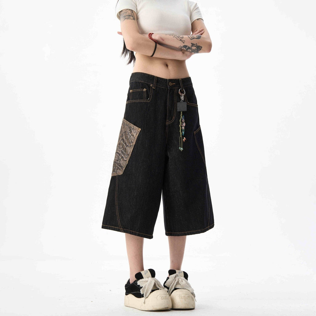 Black Jeans With Wide Legs For Men And Women Lootquake LLC