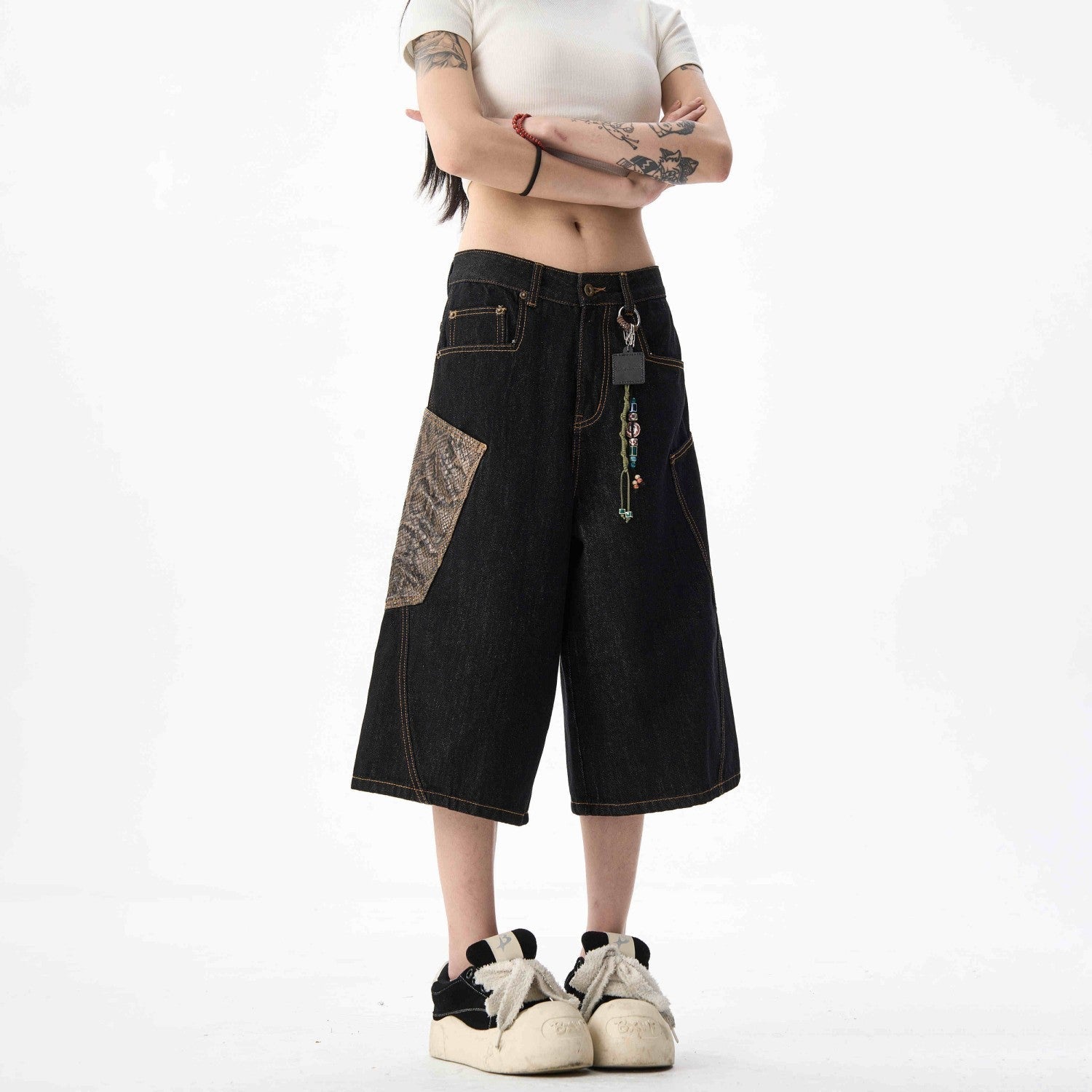 Black Jeans With Wide Legs For Men And Women Lootquake LLC