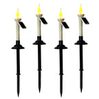 Outdoor Solar Candle LED Ground Lamp Garden Garden Decoration