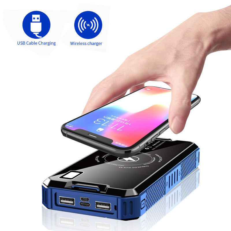 Wireless Charging Of Solar Mobile Power 30000mA Pi-Mart