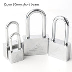 The Padlock Of The White Steel Electric Meter