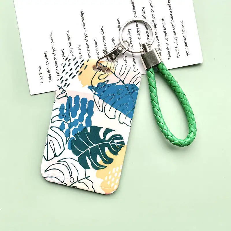 Green Plant Series Simple Fashion Lanyard Card Cover - SJB-DIAMOND ELITES