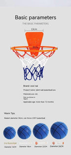 Silent High Density Foam Sports Ball Indoor Mute Basketball Soft Elastic Ball Children Sports Toy Games Pi-Mart