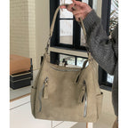 Vintage large capacity hobo bag for women, women's fashion tote bag, textured portable commuter bag - SJB-DIAMOND ELITES