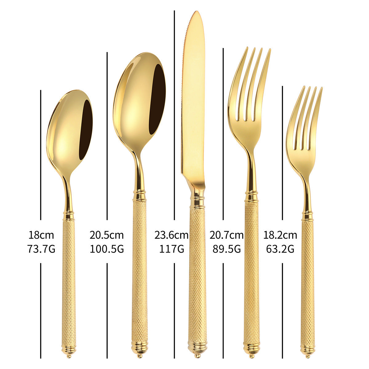 304 Stainless Steel Knife, Fork And Spoon Set