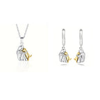 Fashion Little Girl And Dog Hug Necklace Pi-Mart