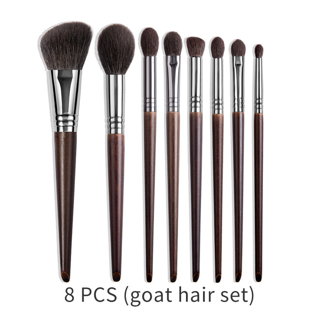Natural Makeup Brushes Set Eyeshadow Make Up Brush Goat Pi-Mart