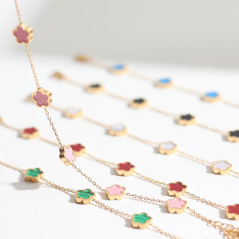 Flower Charm Bracelets Pi-Mart