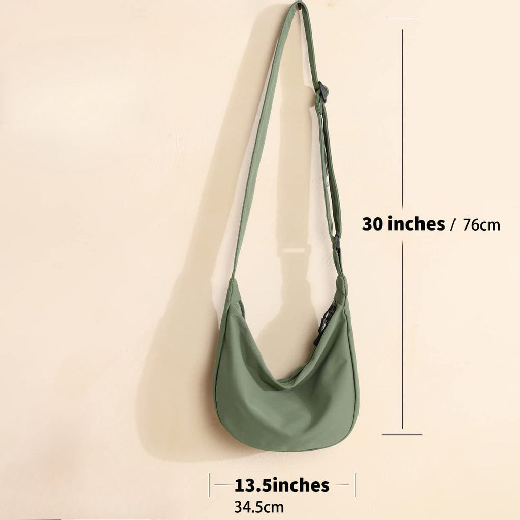 Small crossbody bag, versatile fashion cross body bag, commuter shoulder bag, nylon casual slouchy bag - SJB-DIAMOND ELITES