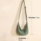 Small crossbody bag, versatile fashion cross body bag, commuter shoulder bag, nylon casual slouchy bag - SJB-DIAMOND ELITES