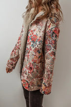 Vintage Autumn Printed Long Sleeve Hooded Jacket Lightweight & Stylish Casual Outerwear Stevvex