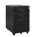 3-Drawer Mobile File Cabinet with Keys, 15.4 - SJB-DIAMOND ELITES
