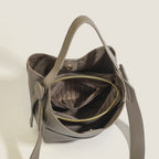 Early Autumn Women's Bag, Textured Crossbody Bucket Bag, Large Capacity Handheld Shoulder Bag - SJB-DIAMOND ELITES