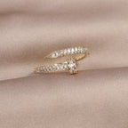 Classic Korean Style Copper Zircon Ring Pi-Mart