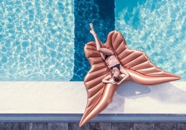 Giant Butterfly Wings Inflatable Pool Floating Air Mattress Pi-Mart