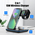 3 in 1 Wireless Charger 15W Pi-Mart