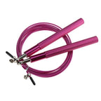3m High Speed Aerobic Steel Wire Skipping Rope Aluminum Handle Steel Wire Jump Rope Ball Bearing Skipping Rope With Aluminium Alloy Handle And Ball Bearing Tangle-Free Exercise Rope For Fat Burning Exercises Training Fitness Stevvex