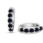 3mm Moissanite 10-Stone Stud Earrings 925 Sterling Silver For Women BandsCo Straps
