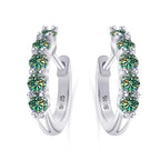 3mm Moissanite 10-Stone Stud Earrings 925 Sterling Silver For Women BandsCo Straps