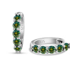 3mm Moissanite 10-Stone Stud Earrings 925 Sterling Silver For Women BandsCo Straps