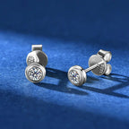 3mm Moissanite Jewelry Set 925 Sterling Silver Necklace Bracelet Stud Earrings BandsCo Straps