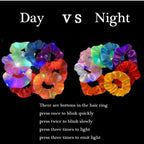 3Pcs New Arrival Girls LED Luminous Scrunchies Hairband Ponytail Holder Headwear Elastic Hair Bands Solid Color Hair Accessories Ponytail Holder Accessories for Women And Girls