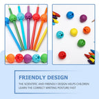 3Pcs Silicone Writing Aid Grip Pencil Aids Children for Child Pencil Pen School Pencil Grips for Kids Adults Silicone Pencil Grips Round Handwriting Aid Tools for Handwriting Drawing Stevvex