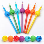 3Pcs Silicone Writing Aid Grip Pencil Aids Children for Child Pencil Pen School Pencil Grips for Kids Adults Silicone Pencil Grips Round Handwriting Aid Tools for Handwriting Drawing Stevvex