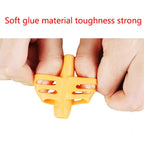 3Pcs/Set Soft Silica Pencil Grasp Two-Finger Gel Pen Grips Children Writing Training Correction Tool Pens Holding for Kids Gifts Children's School Supplies Triangular Correction Children's Writing Tool
