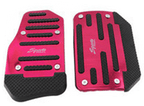3Pcs/Set Universal Aluminum Manual Transmission Non-Slip Car Pedal Cover Set Kit Pedals Red Blue Silver Car Vehicle Sports Accelerator Brake No Drill Non-Slip Performance Car Rest Pedal Brake Auto Sports Gas Fuel Petrol Clutch Brake Pad Auto Accessories Stevvex