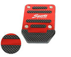3Pcs/Set Universal Aluminum Manual Transmission Non-Slip Car Pedal Cover Set Kit Pedals Red Blue Silver Car Vehicle Sports Accelerator Brake No Drill Non-Slip Performance Car Rest Pedal Brake Auto Sports Gas Fuel Petrol Clutch Brake Pad Auto Accessories Stevvex