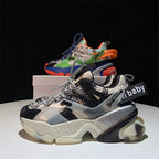 Trendy Color Block Platform Sneakers for Women Pi-Mart